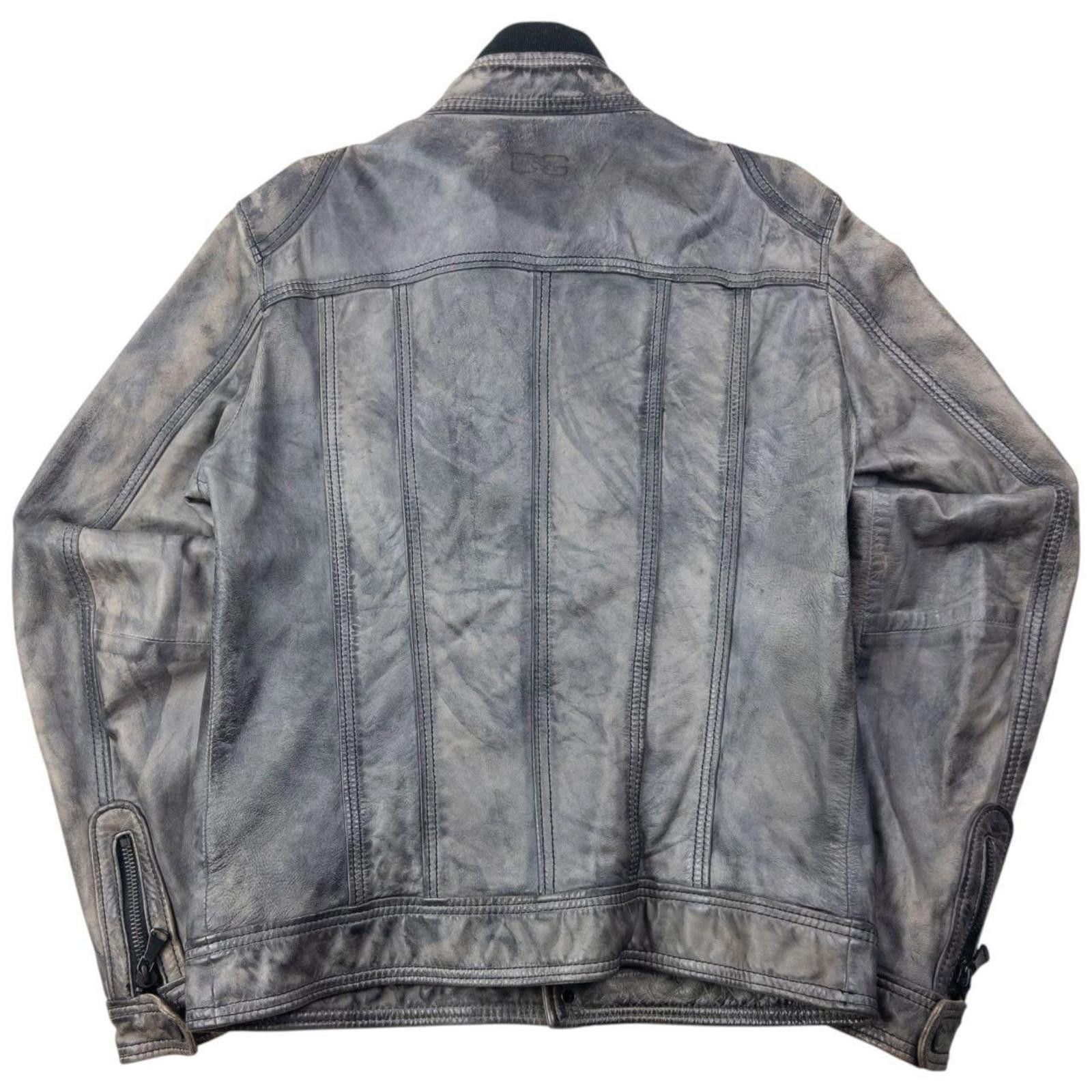 Dolce & Gabbana Vintage Dolce & Gabbana Lamb Leather Biker Jacket Size M Size US M / EU 48-50 / 2 - 2 Thumbnail