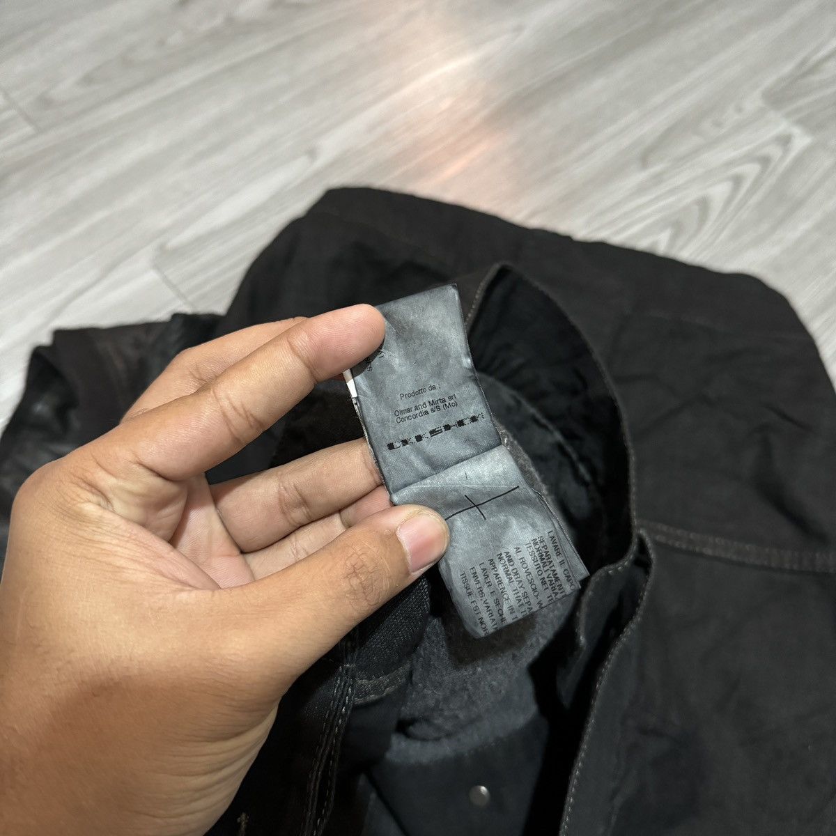 Rick Owens Rick Owens Black Hybrid Leather Slave jacket Size XS / US 0-2 / IT 36-38 - 8 Thumbnail