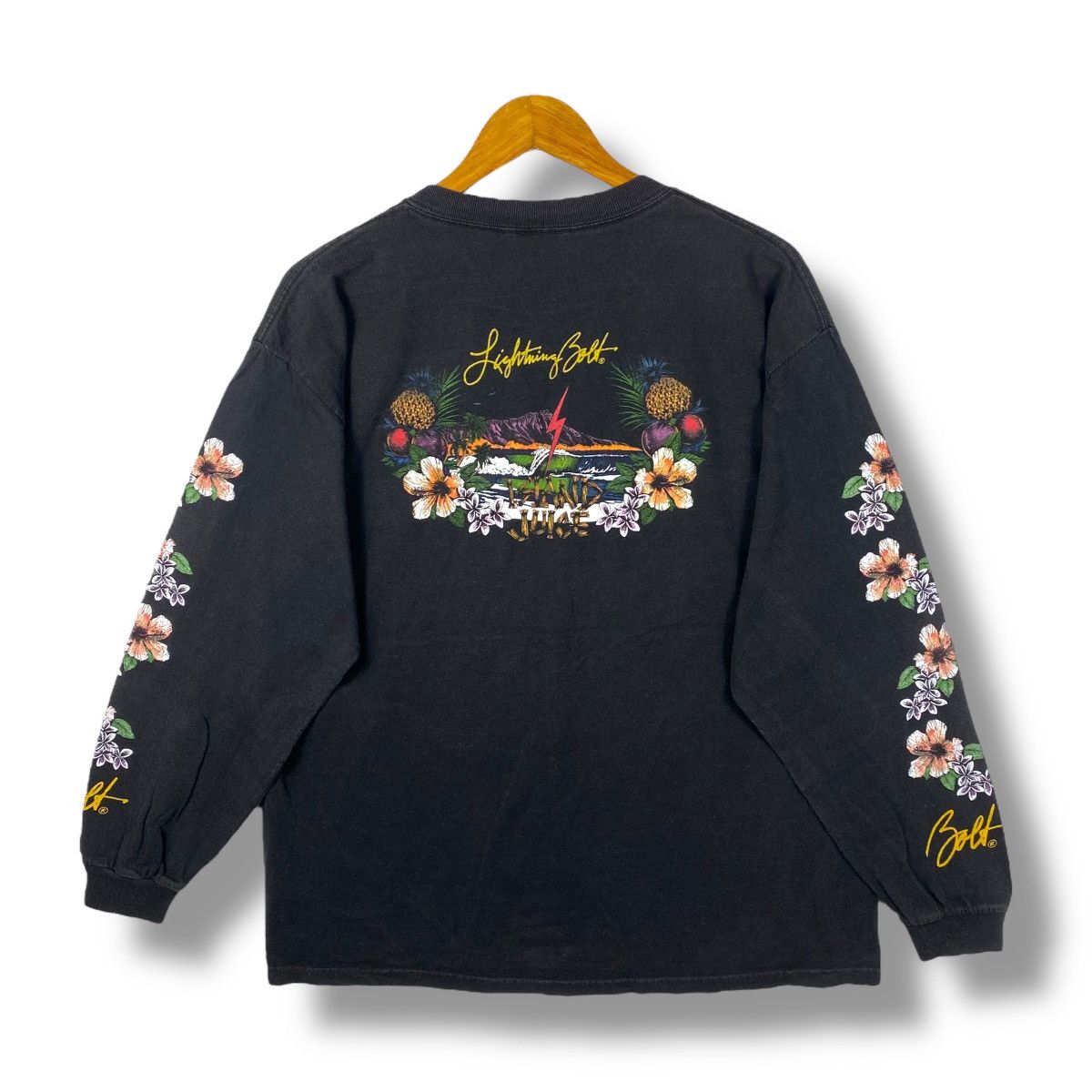 Vintage LIGHTNING BOLT Island Juice Longsleeve Surf Tee