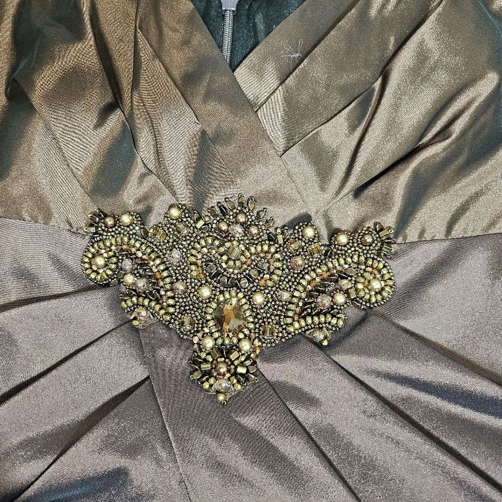 david meister gold cocktail dress David Meister main image 0