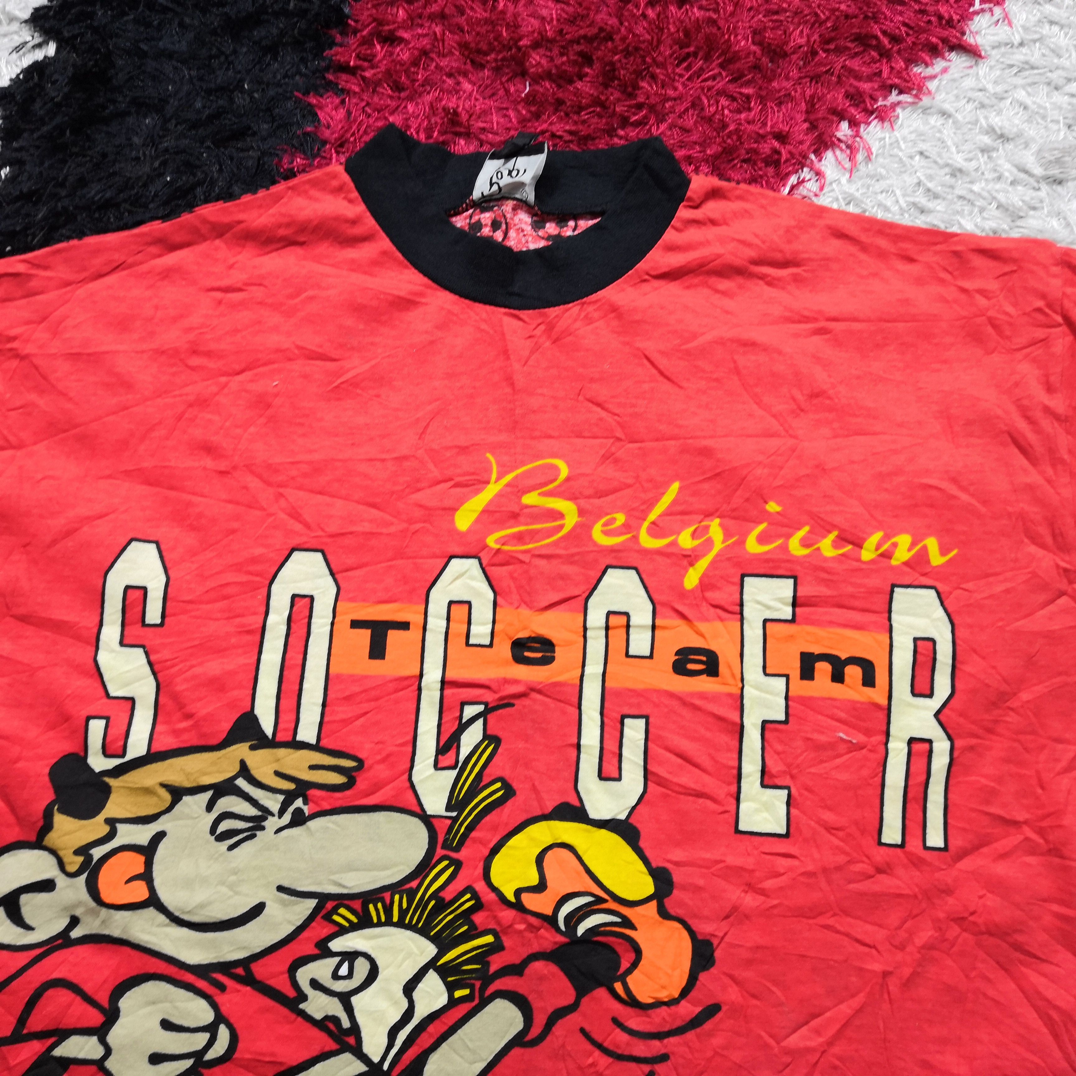 Vintage Vintage 90's OVP Pepi Belgium Soccer Team T-Shirt Tees Size US M / EU 48-50 / 2 - 5 Thumbnail