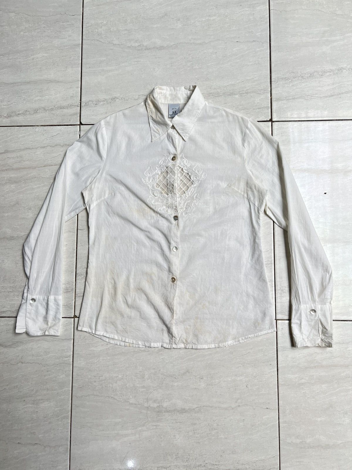 Armani Exchange Armani Exchange Trademark White Shirt Size US XS / EU 42 / 0 - 1 Thumbnail