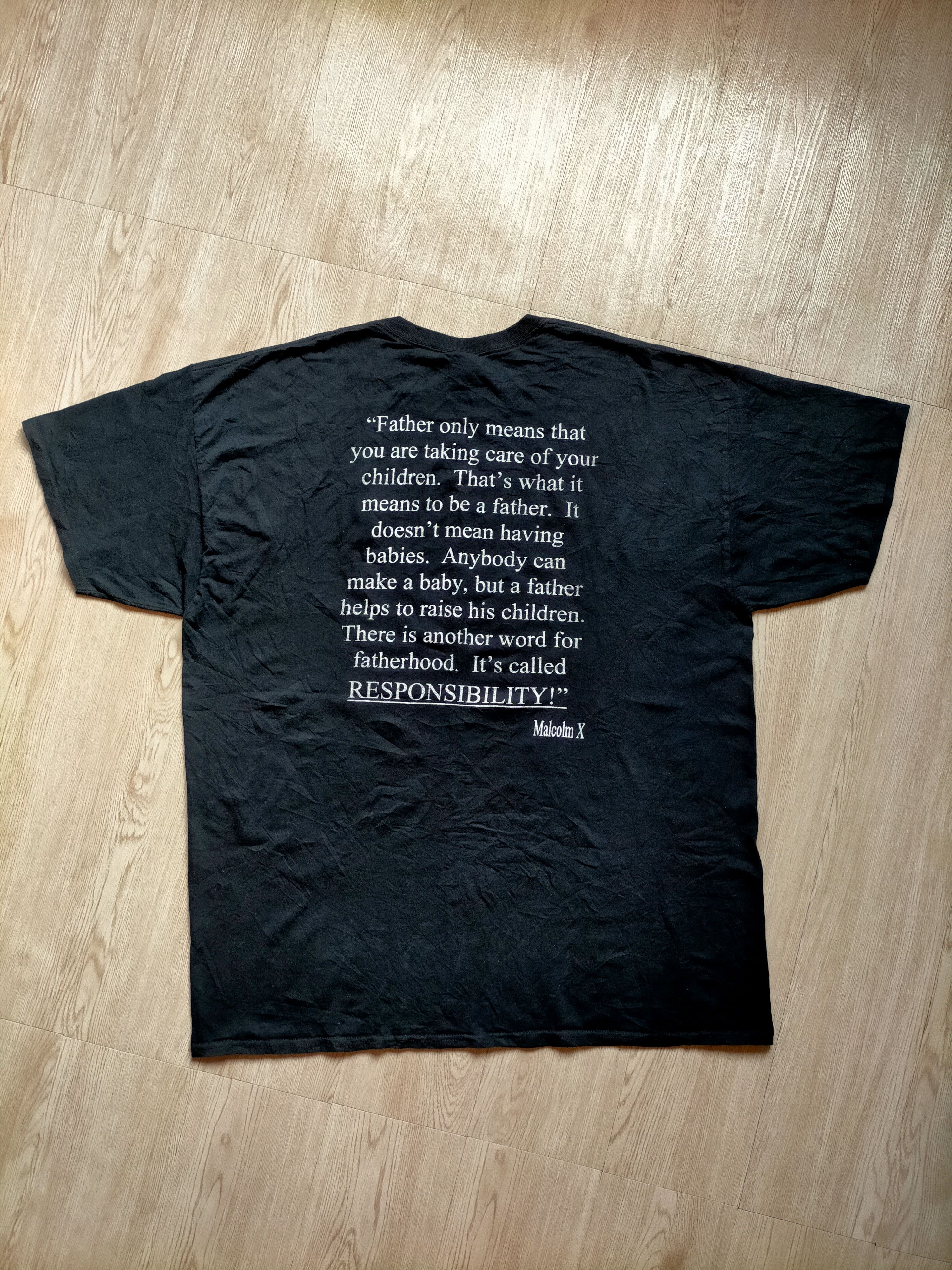 Rap Tees Vintage Malcom X Rap Tees Black tee Size US XXL / EU 58 / 5 - 5 Thumbnail