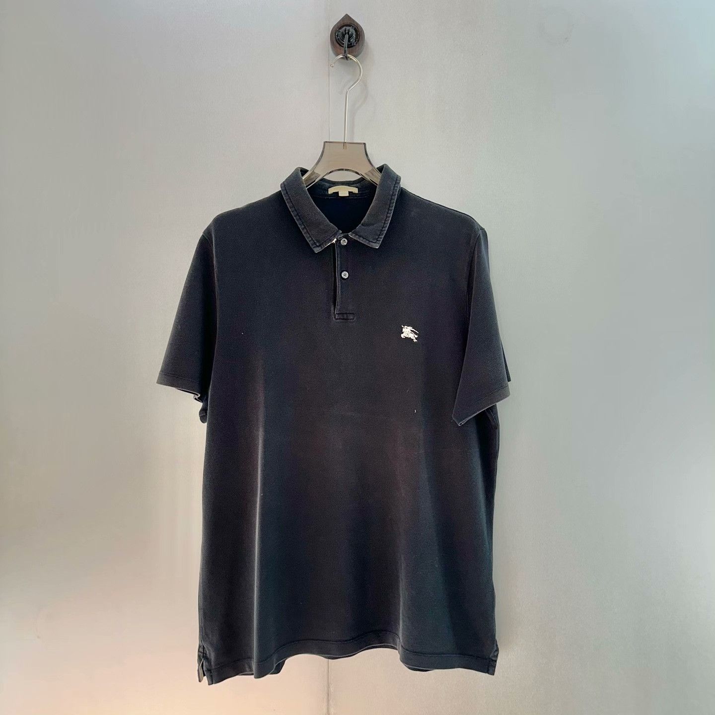 Burberry Burberry Retro Embroidered Blue Polo S Men Size US S / EU 44-46 / 1 - 1 Thumbnail