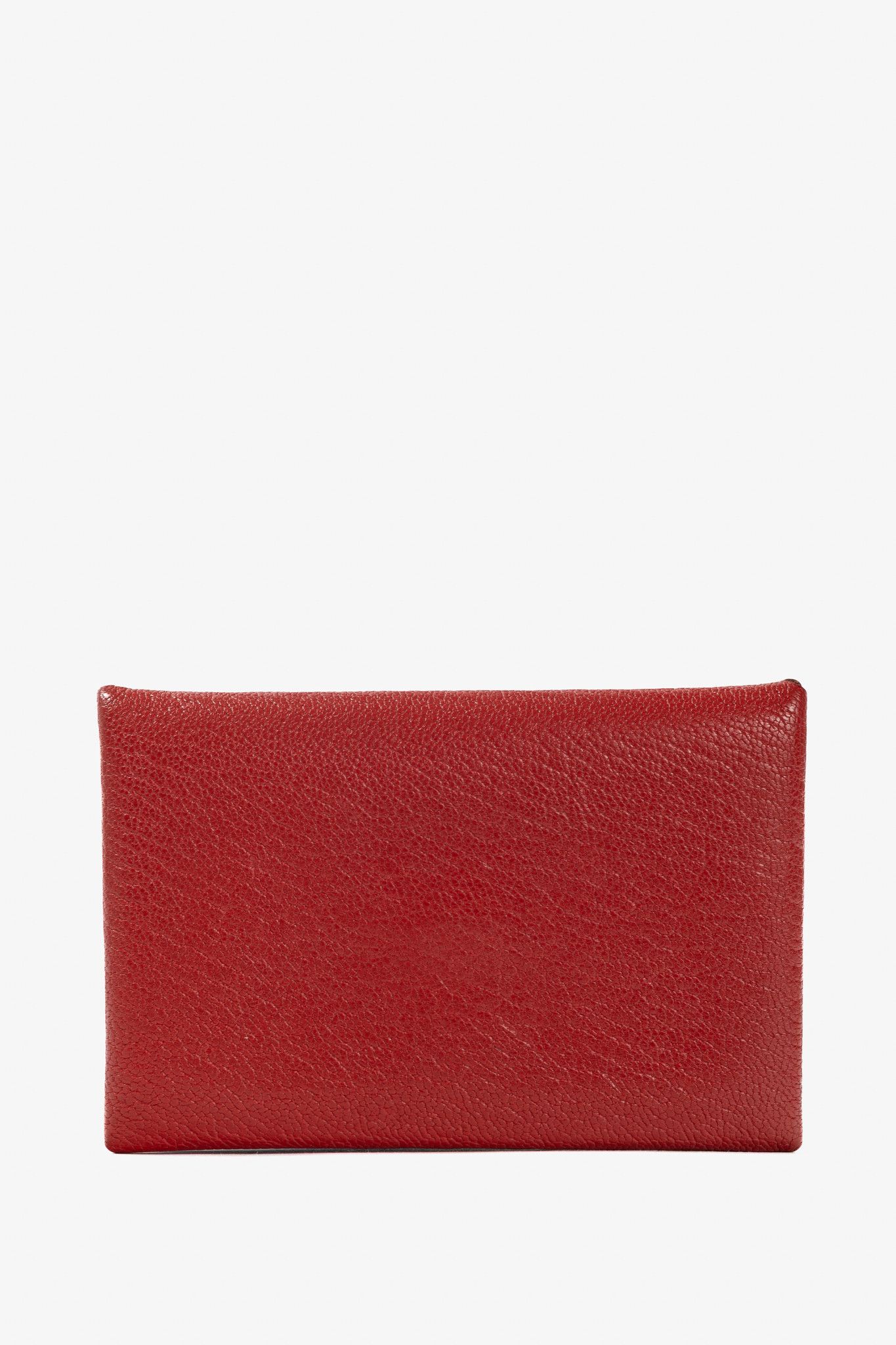 Hermes Hermes Calvi Vermillion Chevre Mysore Leather Card Holder Size ONE SIZE - 1 Thumbnail