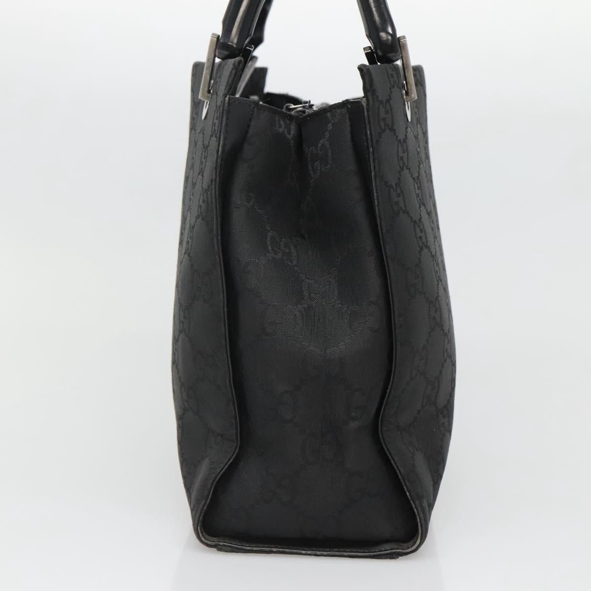 Gucci GUCCI Bamboo GG Canvas Hand Bag Nylon Black 002 002 Size ONE SIZE - 4 Thumbnail