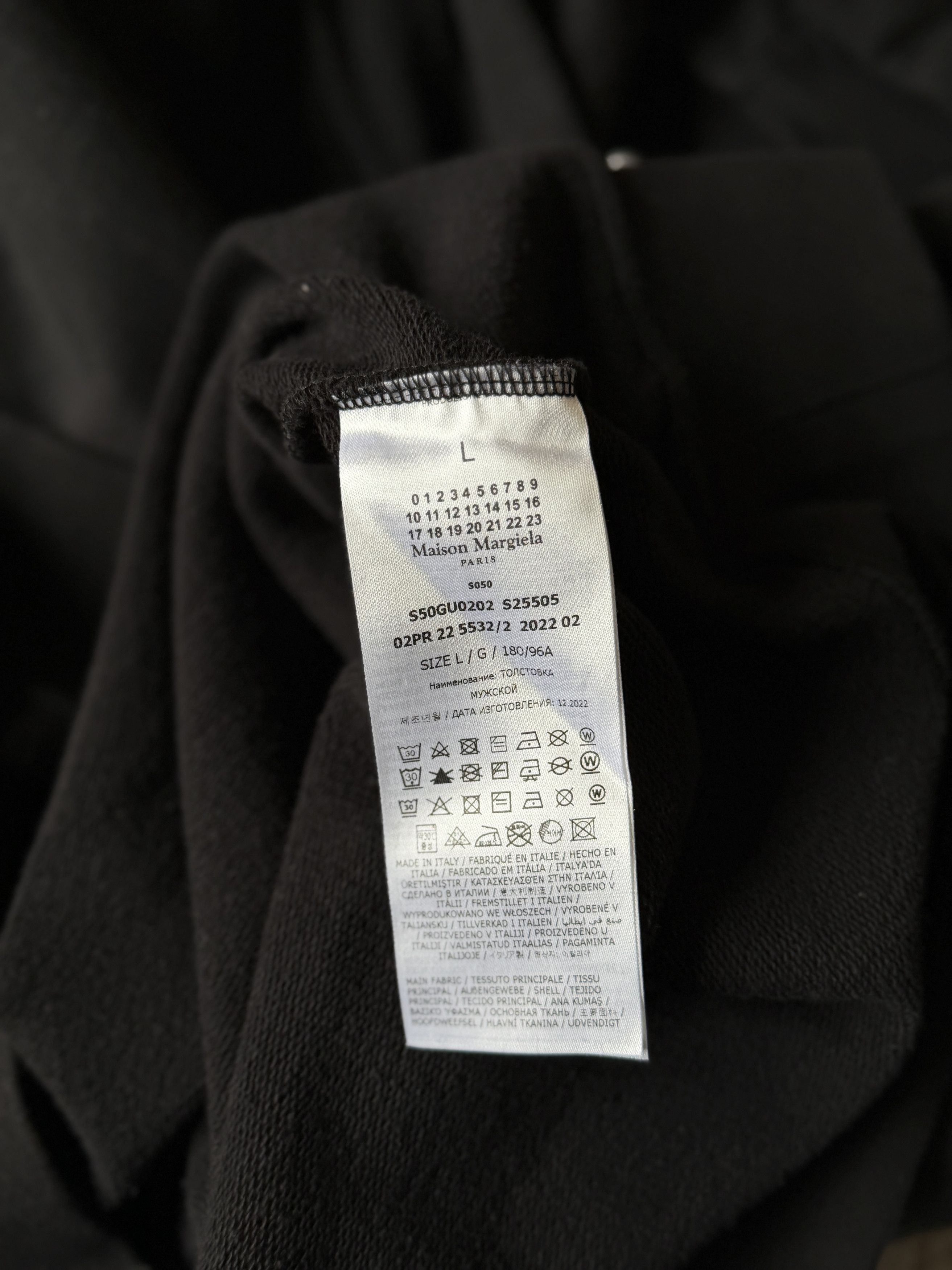 Maison Margiela Margiela Numbers Oversize hoodie Size US L / EU 52-54 / 3 - 7 Thumbnail