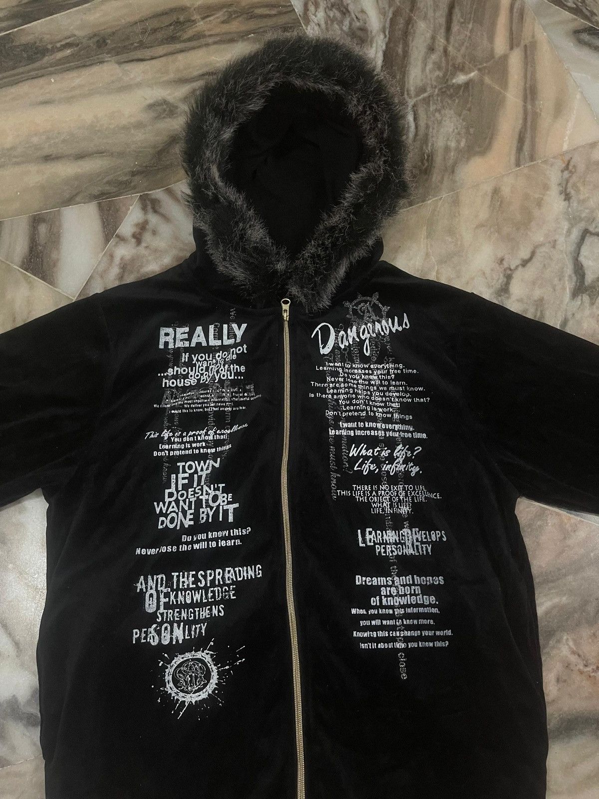 Hysteric Glamour Beaumont Carr Velvet Fur Hoodie Size US L / EU 52-54 / 3 - 3 Thumbnail