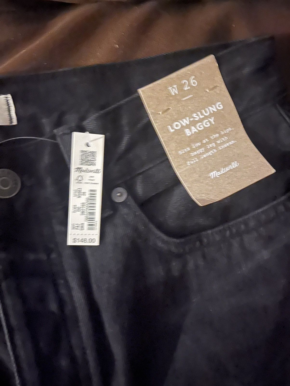 Madewell MADEWELL Black Low-Slung Baggy Jeans W:26 / Orig: $148 Size 26" / US 2 / IT 38 - 7 Thumbnail