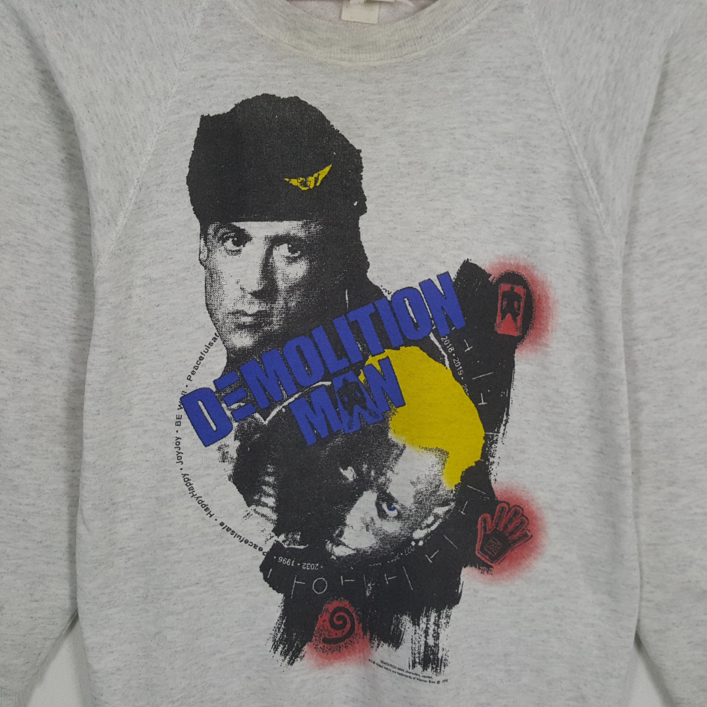 Sci-Fi Fantasy × Vintage Vintage 90's DEMOLITION MAN American Action Movie Sweatshirt Size US S / EU 44-46 / 1 - 2 Thumbnail