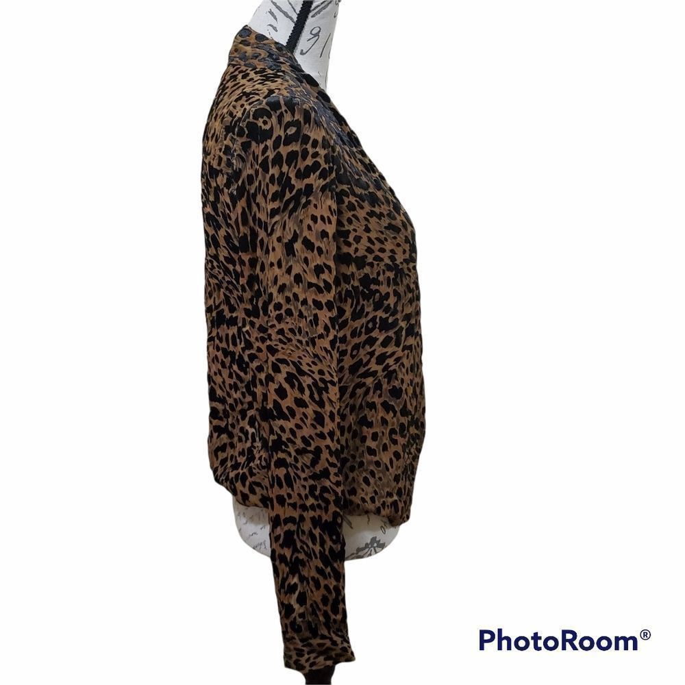 L'AGENCE L'Agence Ladies Size Small Brown Lydia Animal Print Burnout Size S / US 4 / IT 40 - 2 Thumbnail