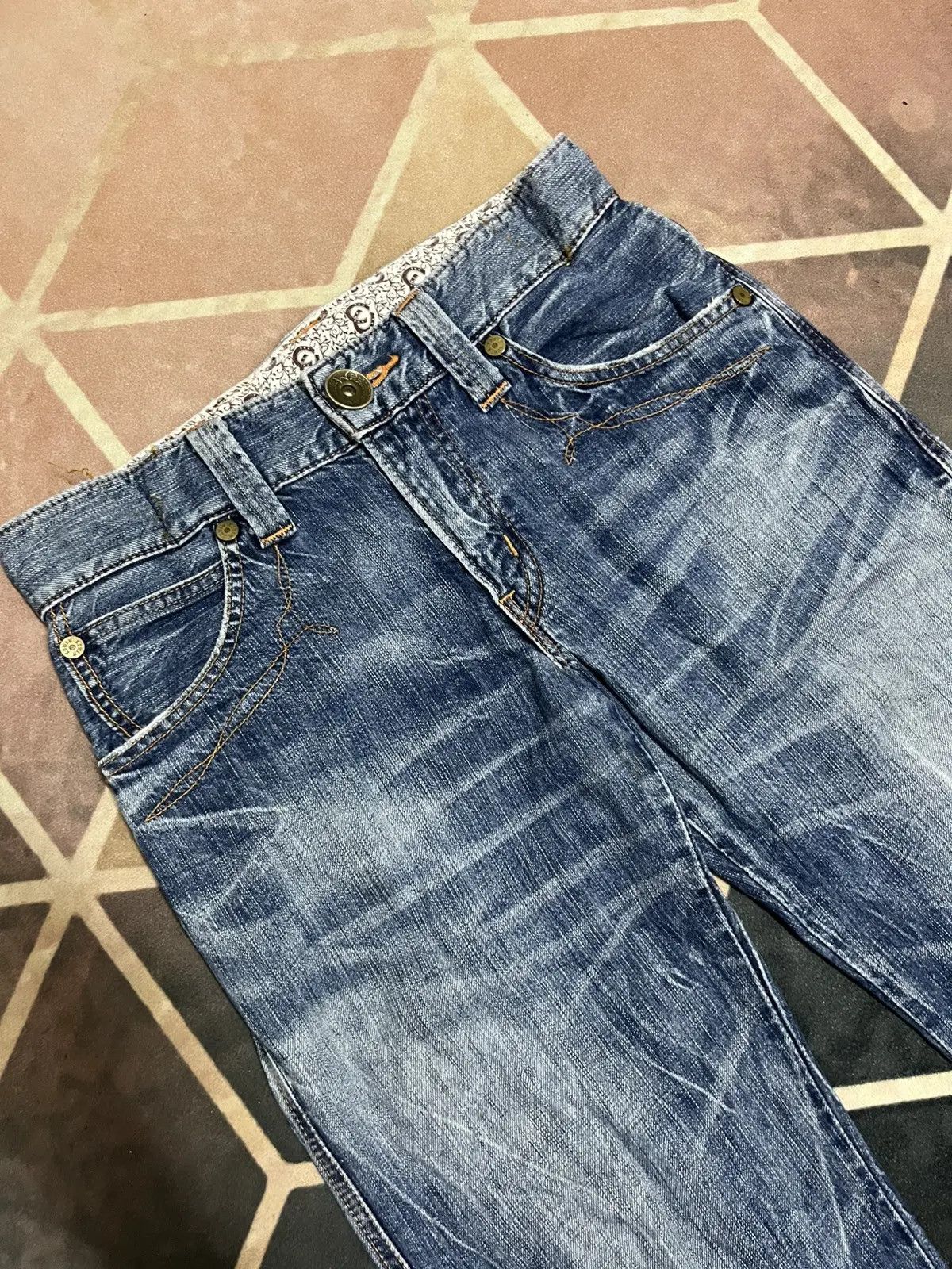 Edwin Edwin Crazy Faded Jeans Size US 29 - 6 Thumbnail