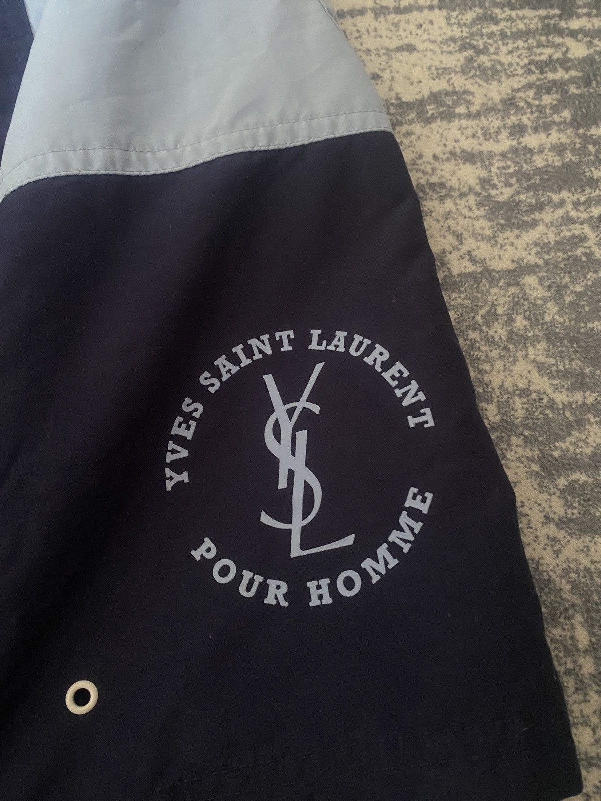 Yves Saint Laurent Yves Saint Laurent Shorts Logo Pants Blue Size US 32 / EU 48 - 4 Thumbnail