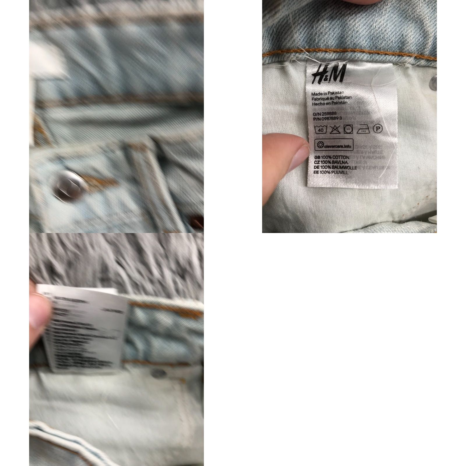 H&M H&M Womens Cut-off Shorts Size 4 Mid Rise Medium Wash Blue Size 27" / US 4 / IT 40 - 8 Thumbnail