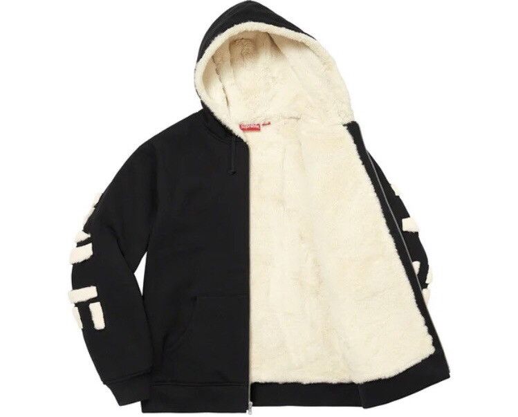 Supreme Supreme Faux Fur Lined Zip Up Hooded Sweatshirt SMALL New Size US S / EU 44-46 / 1 - 2 Thumbnail