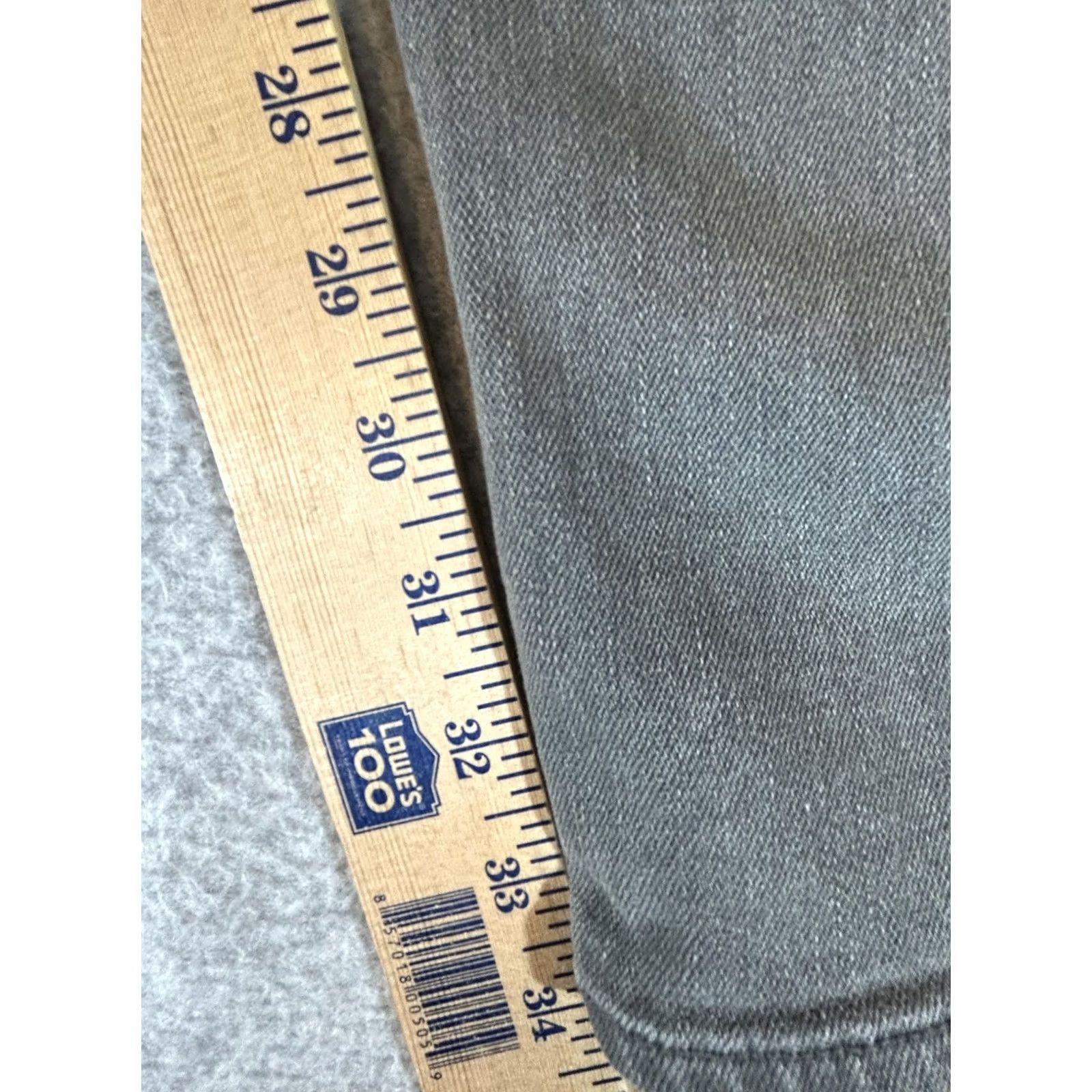 Rag & Bone rag & bone Jeans Mens 34x34 Slim Skinny Charcoal Gray Denim Stretch Button Fly Jeans Size US 34 / EU 50 - 4 Thumbnail