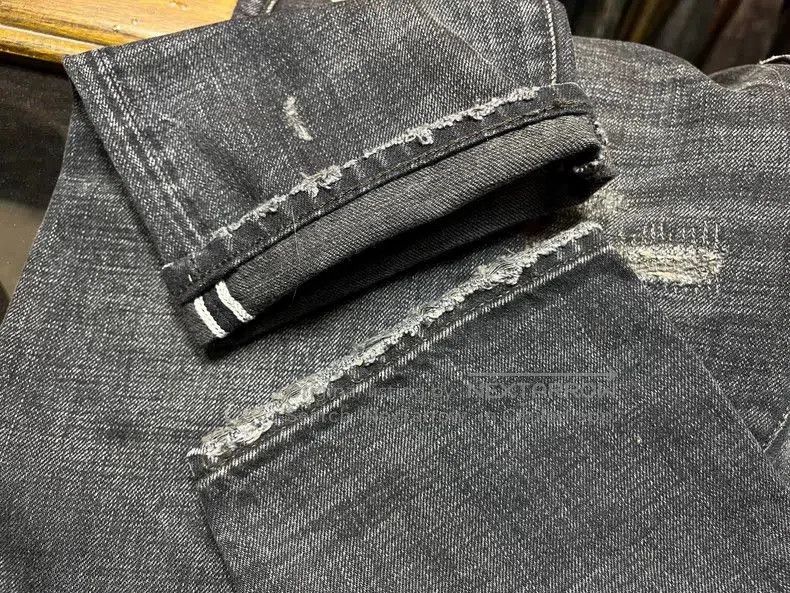 RRL Ralph Lauren RRL Distressed Patchwork Denim Jeans. Size US 31 - 9 Thumbnail