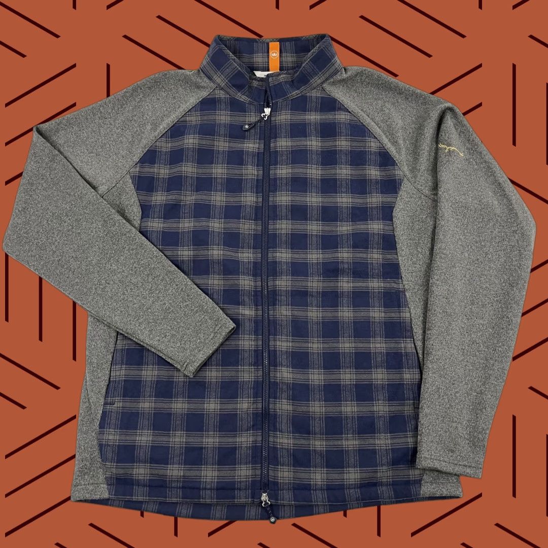 Peter Millar Peter Millar Jacket Mens Large Blue Plaid Flannel Merge Elite Hybrid Golf Preppy Size US L / EU 52-54 / 3 - 1 Thumbnail