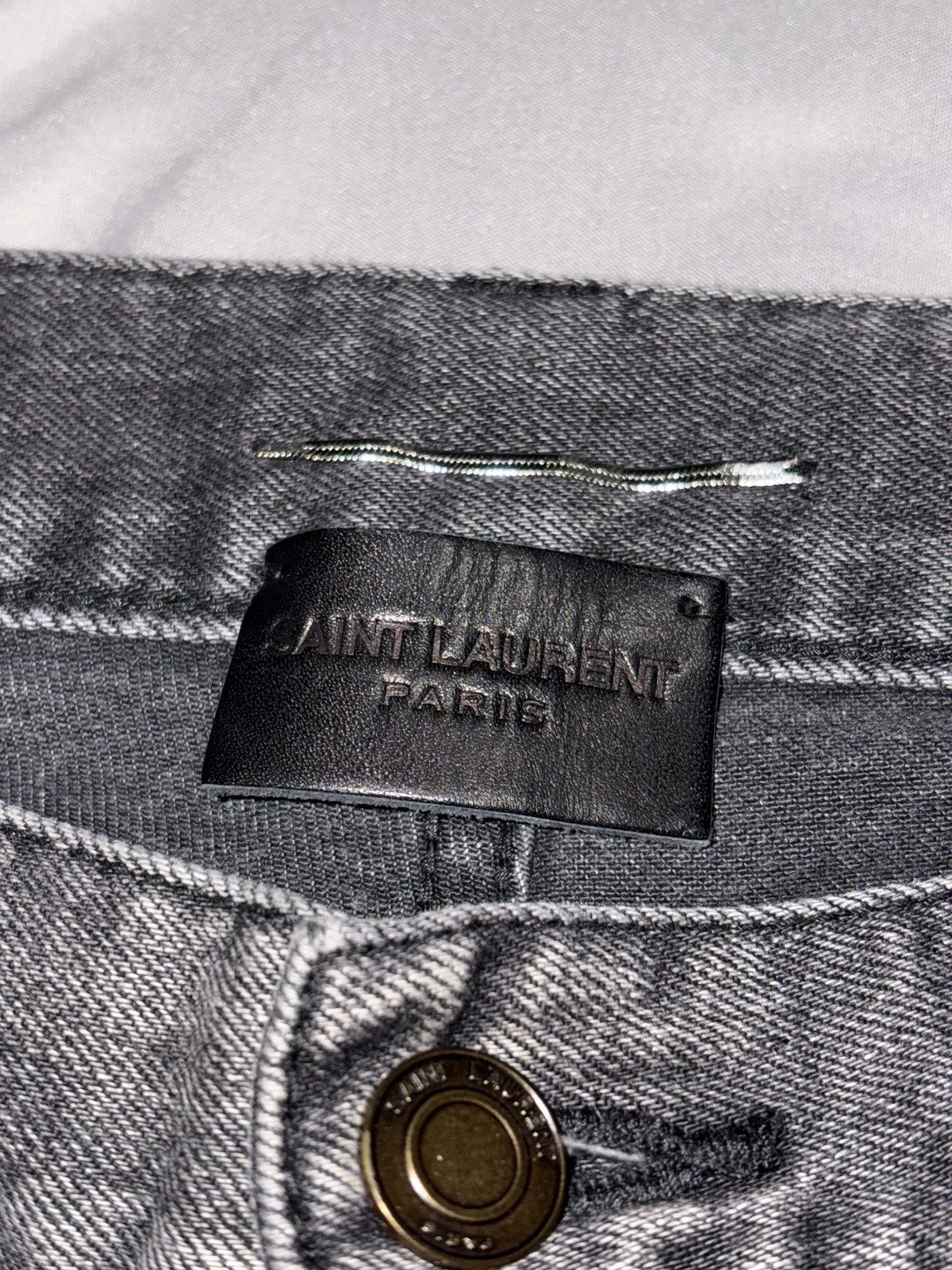 Saint Laurent Paris Saint Laurent Paris D02 Jeans Denim distressed whiskered vtg Size US 34 / EU 50 - 5 Thumbnail