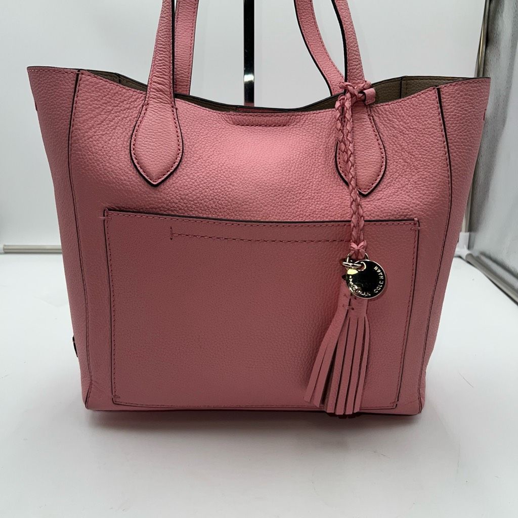 Cole Haan Cole Haan Leather Tote With Braided Tassel and Gold Button B Size ONE SIZE - 2 Thumbnail