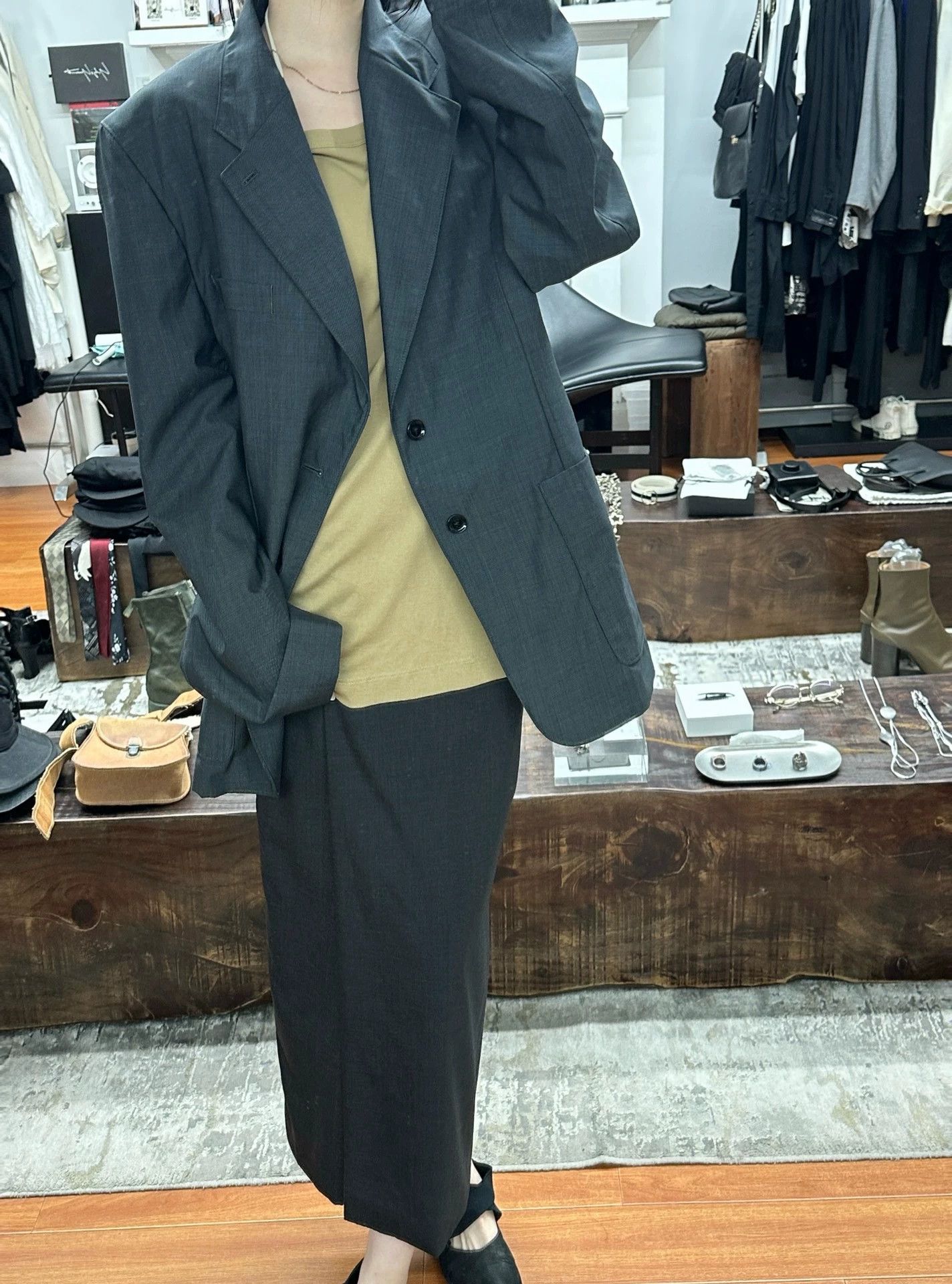 Lemaire Lemaire Gray Suit Size L Unisex Sharp Shoulder Size L / US 10 / IT 46 - 5 Thumbnail