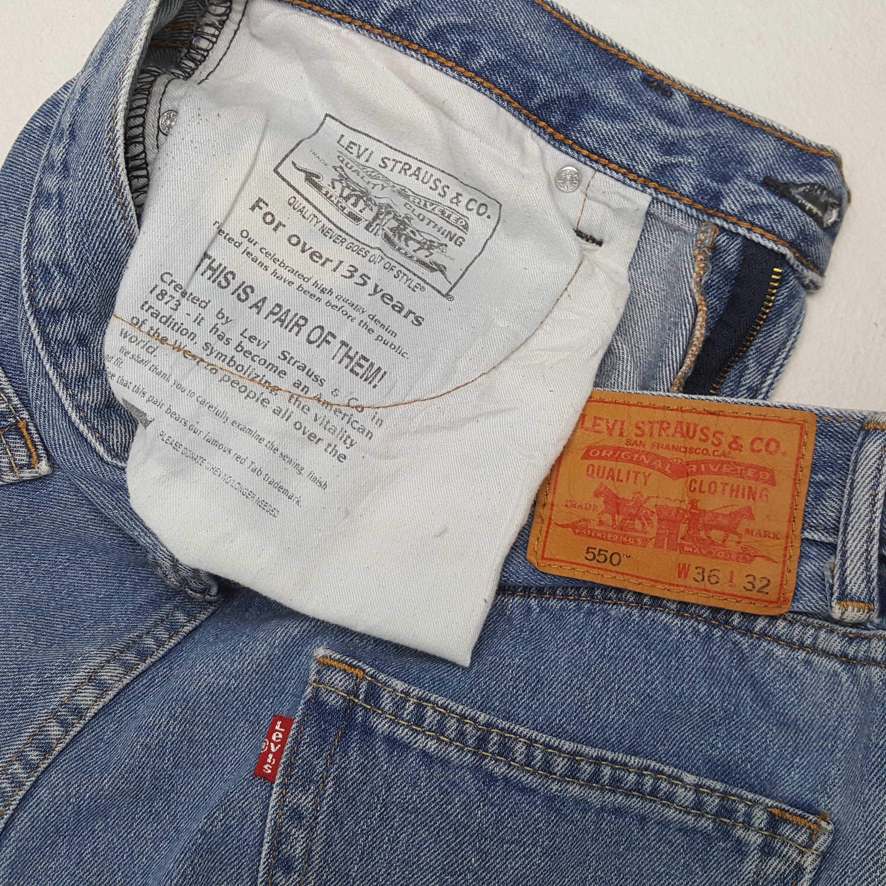 Levi's × Vintage LEVI'S Streetwear Style Distressed JEANS Size US 35 - 14 Thumbnail