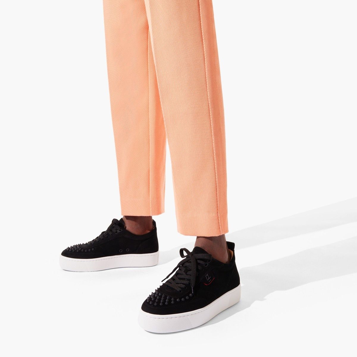 Christian Louboutin o1s1wg110125 Happyrui Spikes Sneakers in Black Size US 12 / EU 45 - 6 Thumbnail