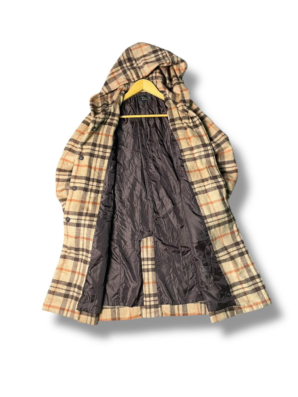 Japanese Brand × Vintage Cloche Checked Wool Duffle Coat (3) Size US XXS / EU 40 - 2 Thumbnail