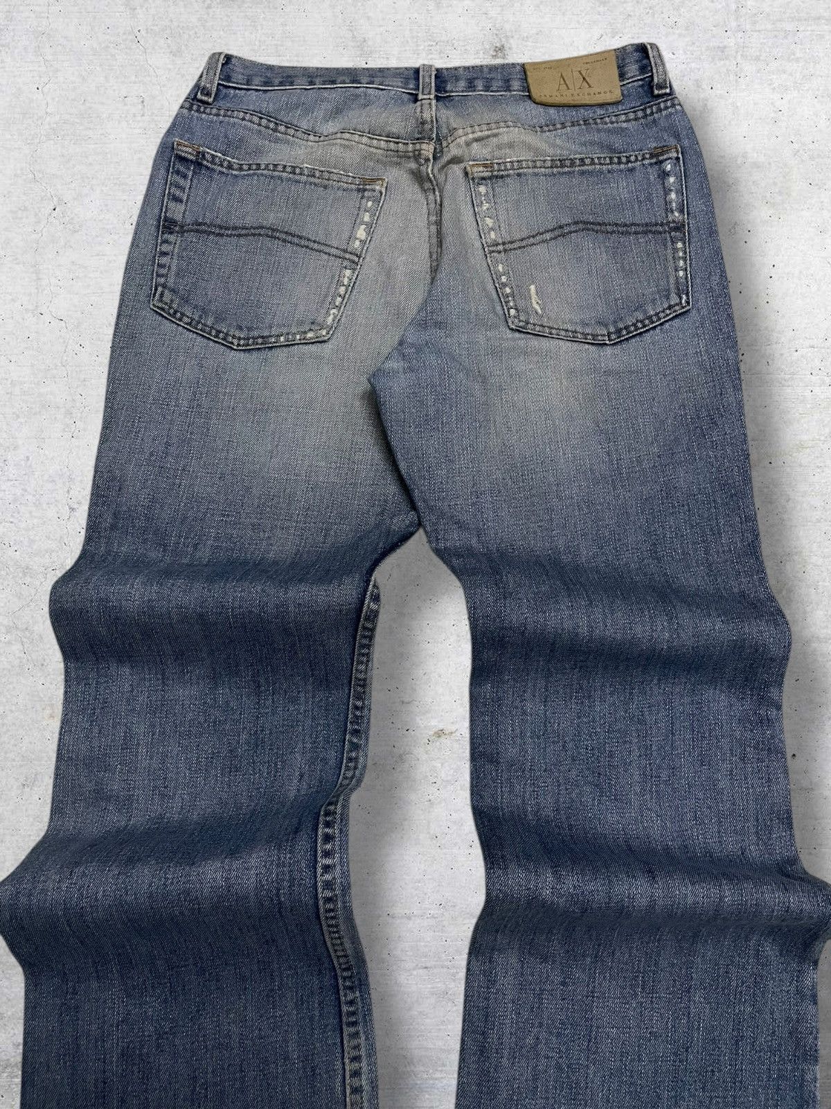 Armani Exchange VINTAGE OG ARMANI EXCHANGE 90S DESIGNER MUDWASH STYLE DENIM Size US 30 / EU 46 - 11 Thumbnail