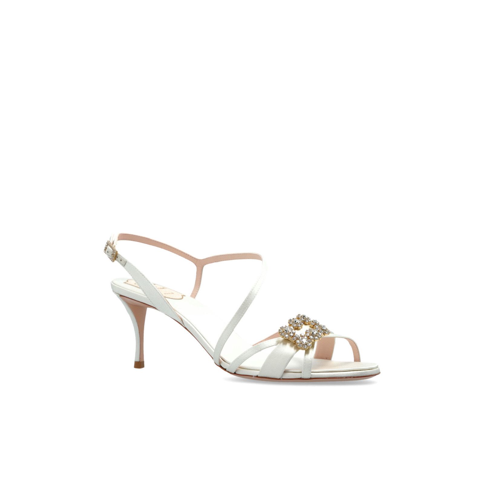 ROGER VIVIER White 75mm Heel Sandals New & Authentic (Women'