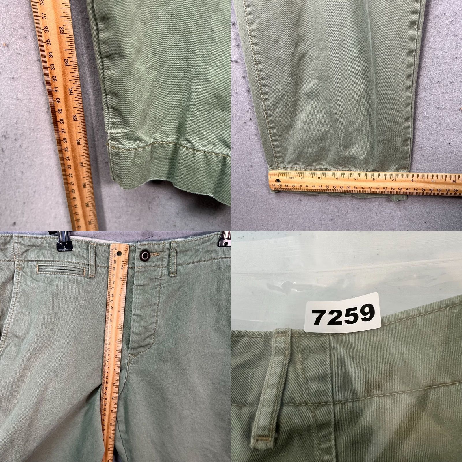 Wallace & Barnes Wallace & Barnes Mens Chino Pants Straight Leg 33x30 Green Cotton 32 Regular Size Adult Mens Size US 33 - 8 Thumbnail
