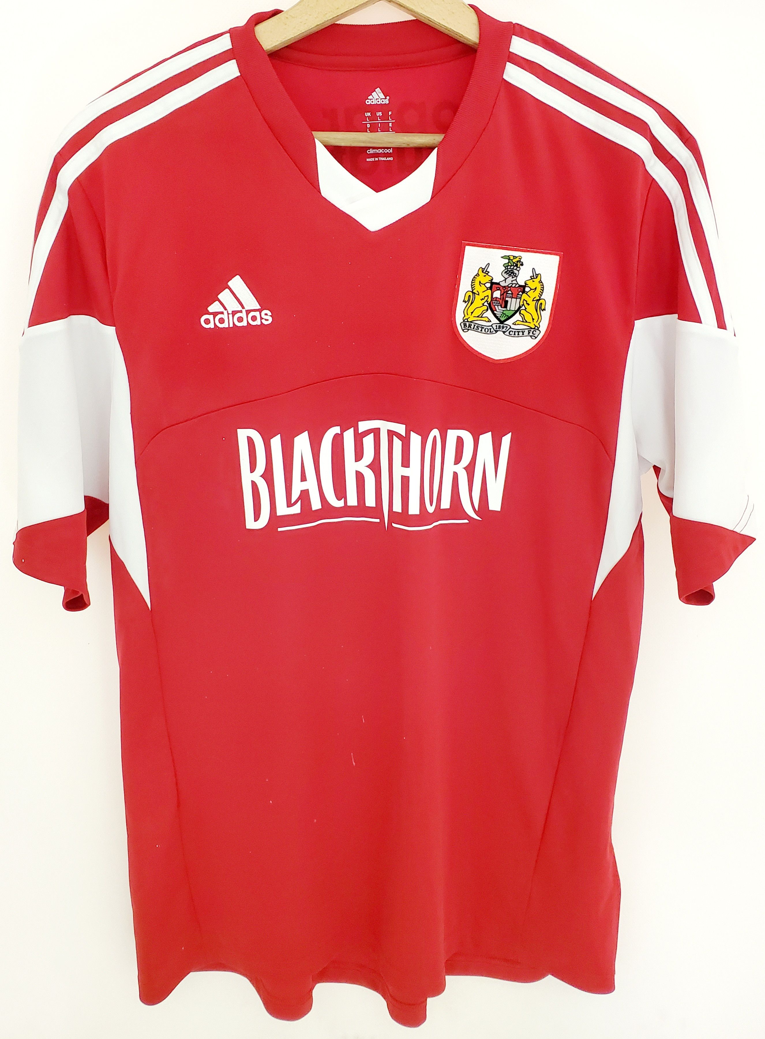 Adidas Bristol City Adidas 2013 Soccer Jersey size L Size US L / EU 52-54 / 3 - 1 Thumbnail