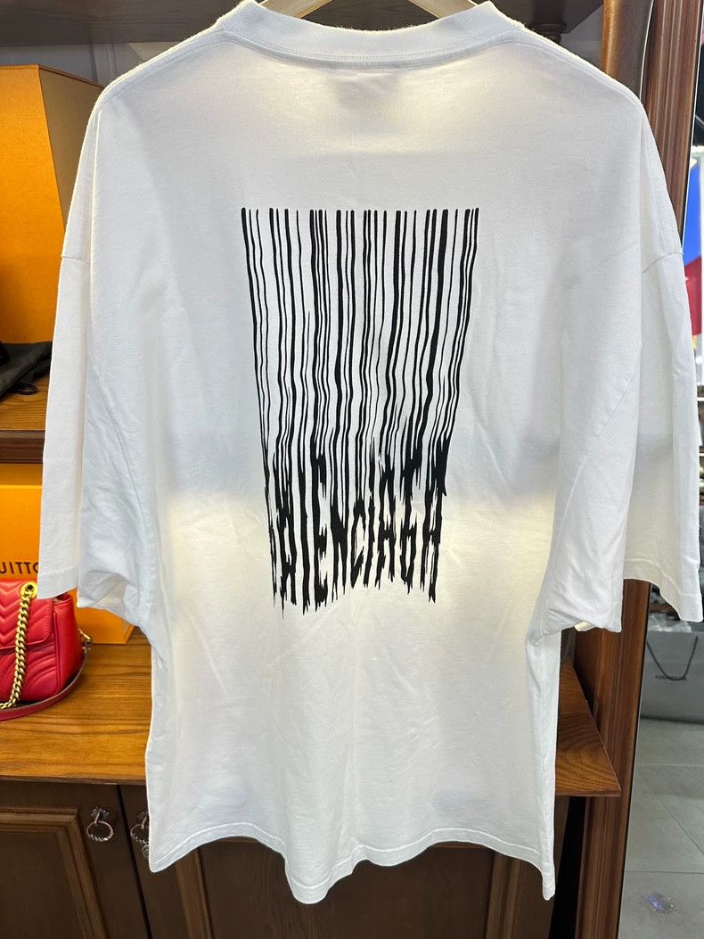 Balenciaga Balenciaga Waterfall logo white short sleeve T-shirt Size US XXS / EU 40 - 2 Thumbnail