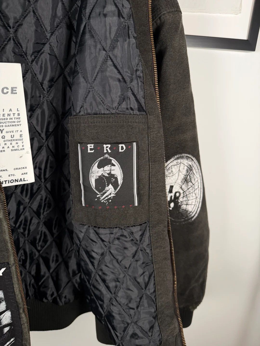 Enfants Riches Deprimes 🚭 INSANE 🚭 PATCHWORK & DUCT TAPE CHRIST THRASHED JACKET Size US XL / EU 56 / 4 - 10 Thumbnail