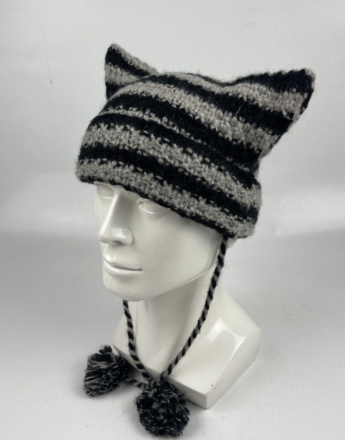 Japanese Brand × Seditionaries custom made knitted devil winter hat with horn tc32 Size ONE SIZE - 1 Thumbnail