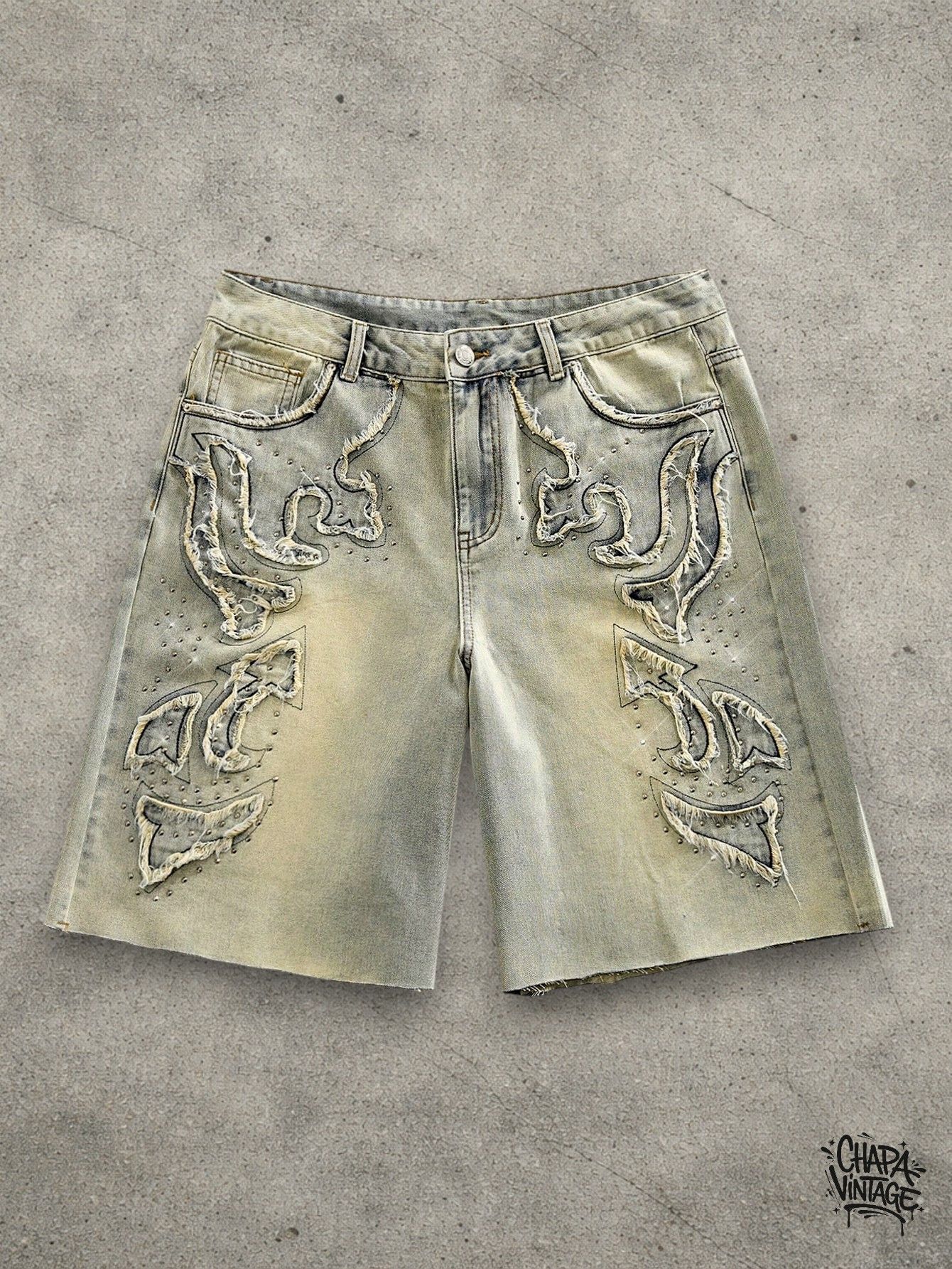 Vintage Washed light jeans shorts Size US 32 / EU 48 - 1 Thumbnail