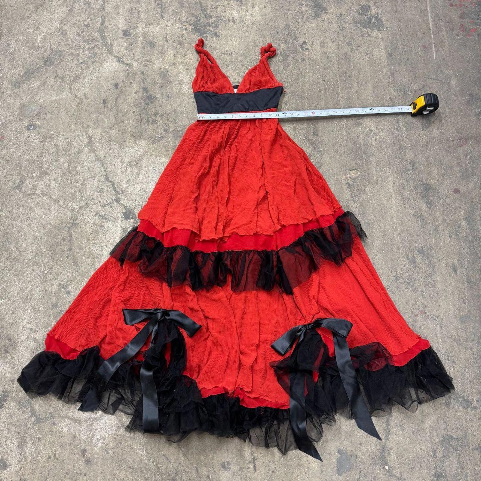 Other Zuhair Murad x MNG Limited Edition Red & Black Silk Gown Size XS / US 0-2 / IT 36-38 - 7 Thumbnail