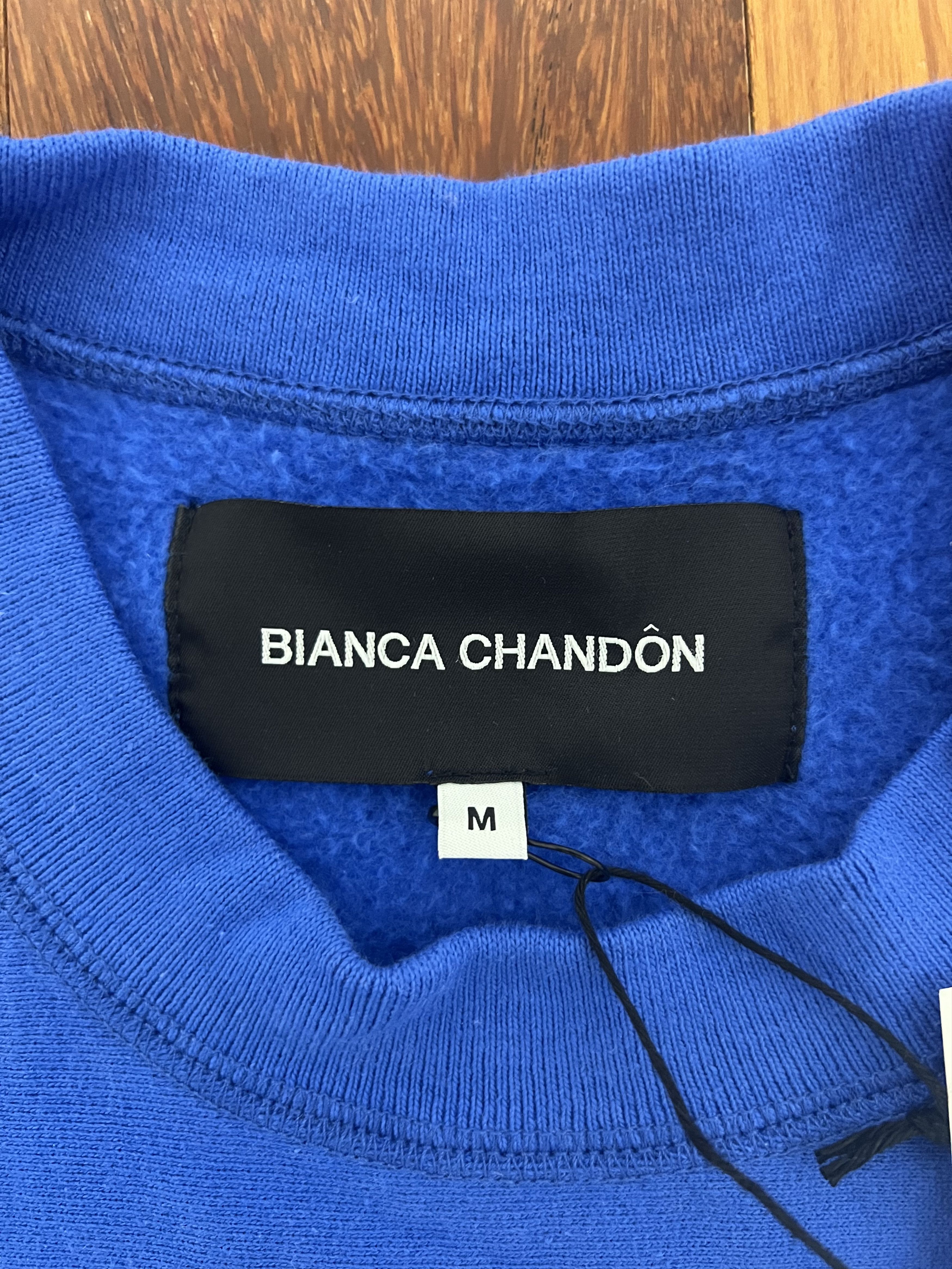 BIANCA CHANDON 💚 Bianca Chandon Lover Crewneck Blue Medium NEW Size US M / EU 48-50 / 2 - 7 Thumbnail