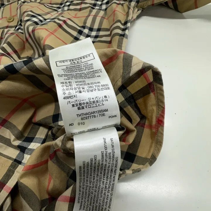 Other Burberry Burberry Vintage Check Cuffed Cotton Shirt-2507 Size US M / EU 48-50 / 2 - 2 Thumbnail