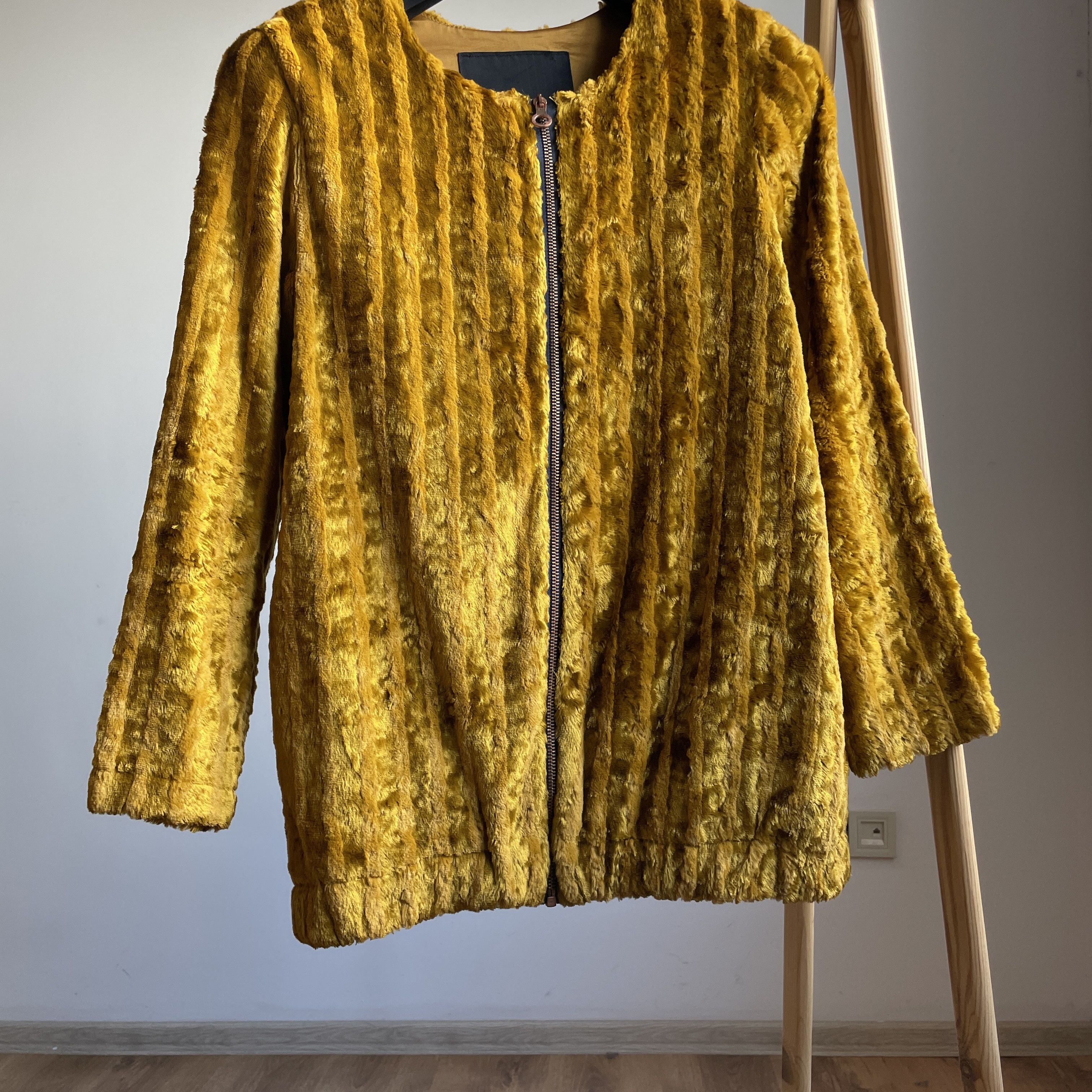 Rodebjer Rodebjer Womens Golden Velvet Collarless Coat Size S Size S / US 4 / IT 40 - 5 Thumbnail