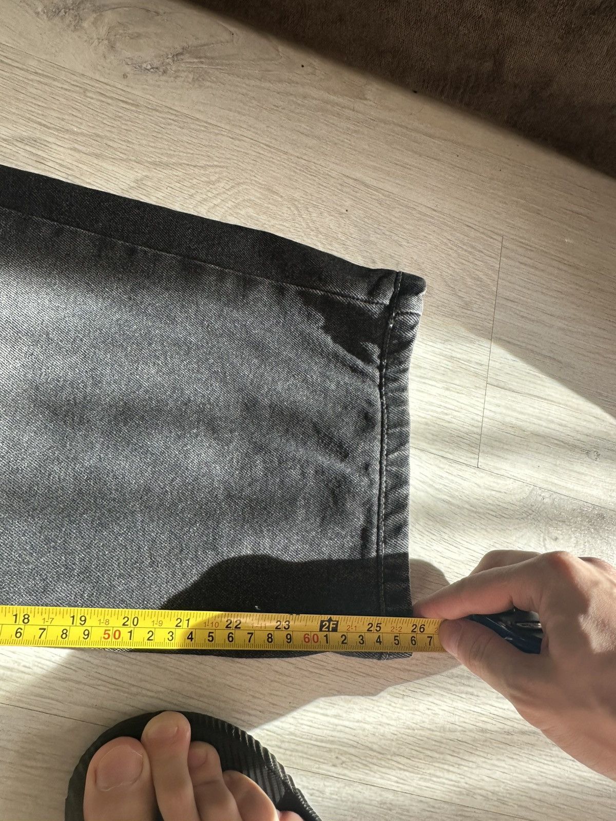 Japanese Brand Vicinity stone washed denim grey pants Size US 34 / EU 50 - 8 Thumbnail