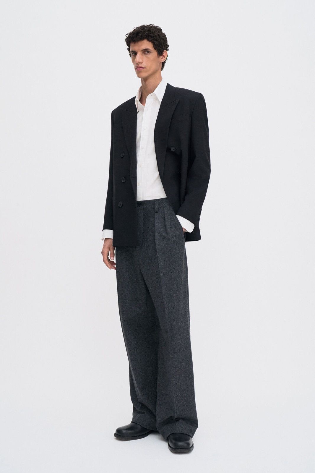 Filippa K Filippa K White Classic Tailored Shirt Check Windowpane Size US M / EU 48-50 / 2 - 3 Thumbnail