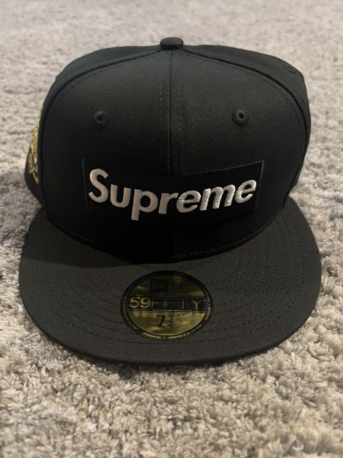 New Era × Supreme Supreme New Era Championship Box Logo Hat | Grailed