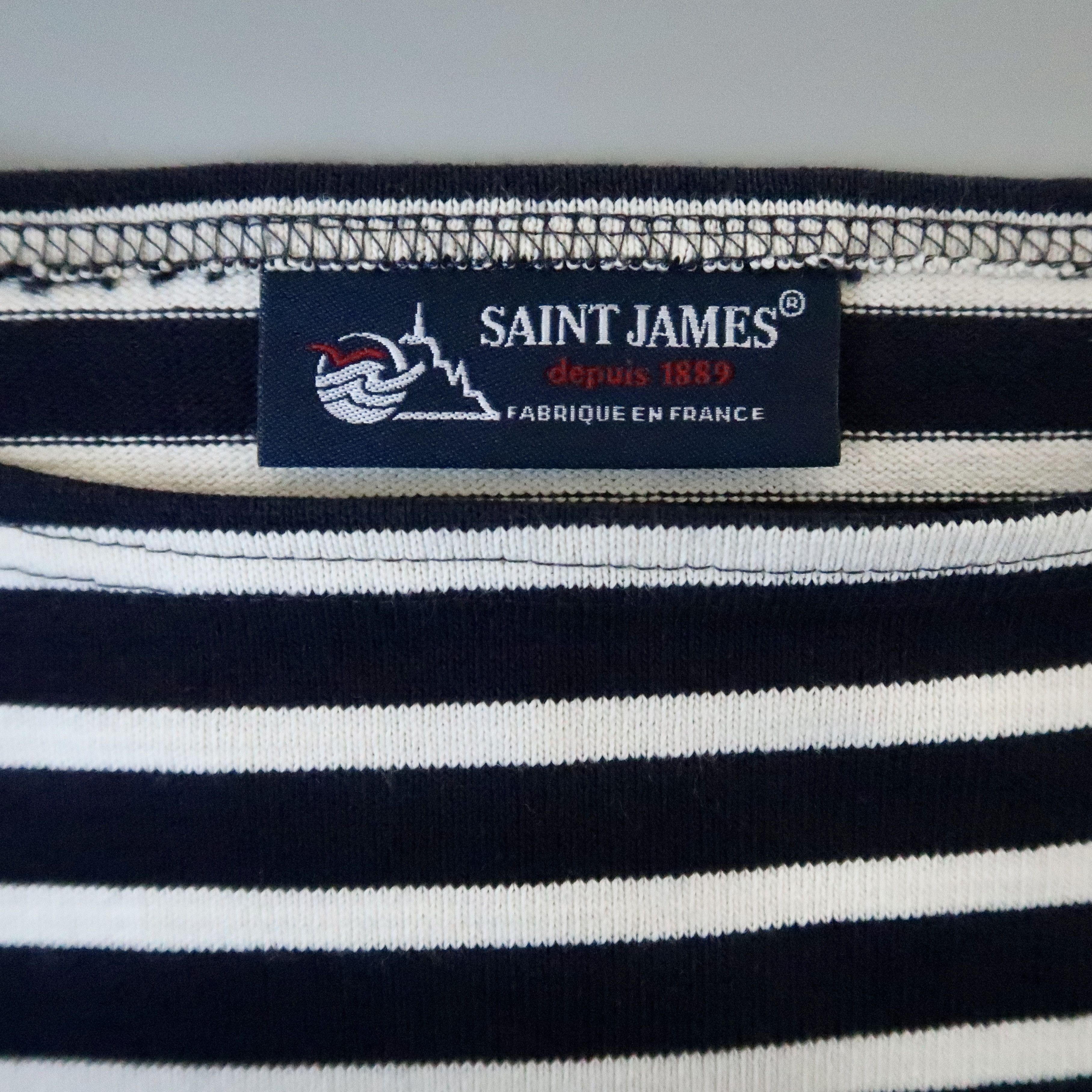 Saint James EXCELLENT, SAINT JAMES heavyweight cotton breton shirt, 3.5 Size US S / EU 44-46 / 1 - 7 Thumbnail