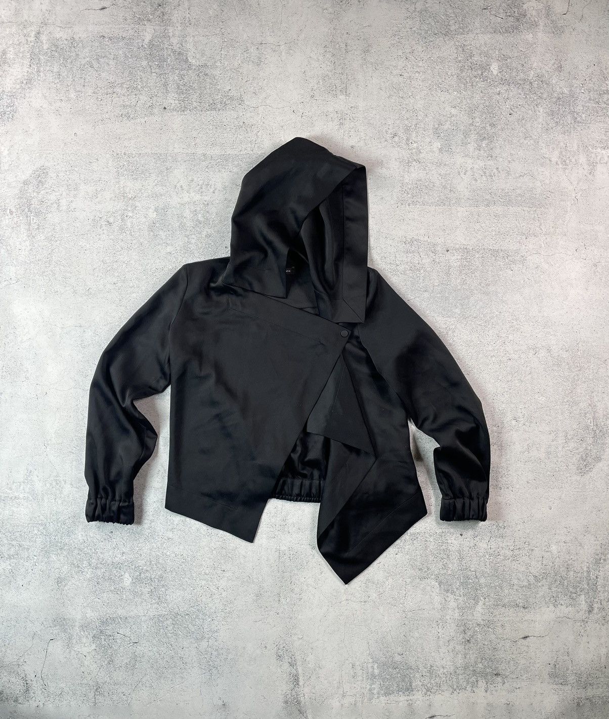Cop Copine × Japanese Brand Cop. Copine Y2K Asymmetric Jacket Like Rick Owens Size XS / US 0-2 / IT 36-38 - 1 Thumbnail