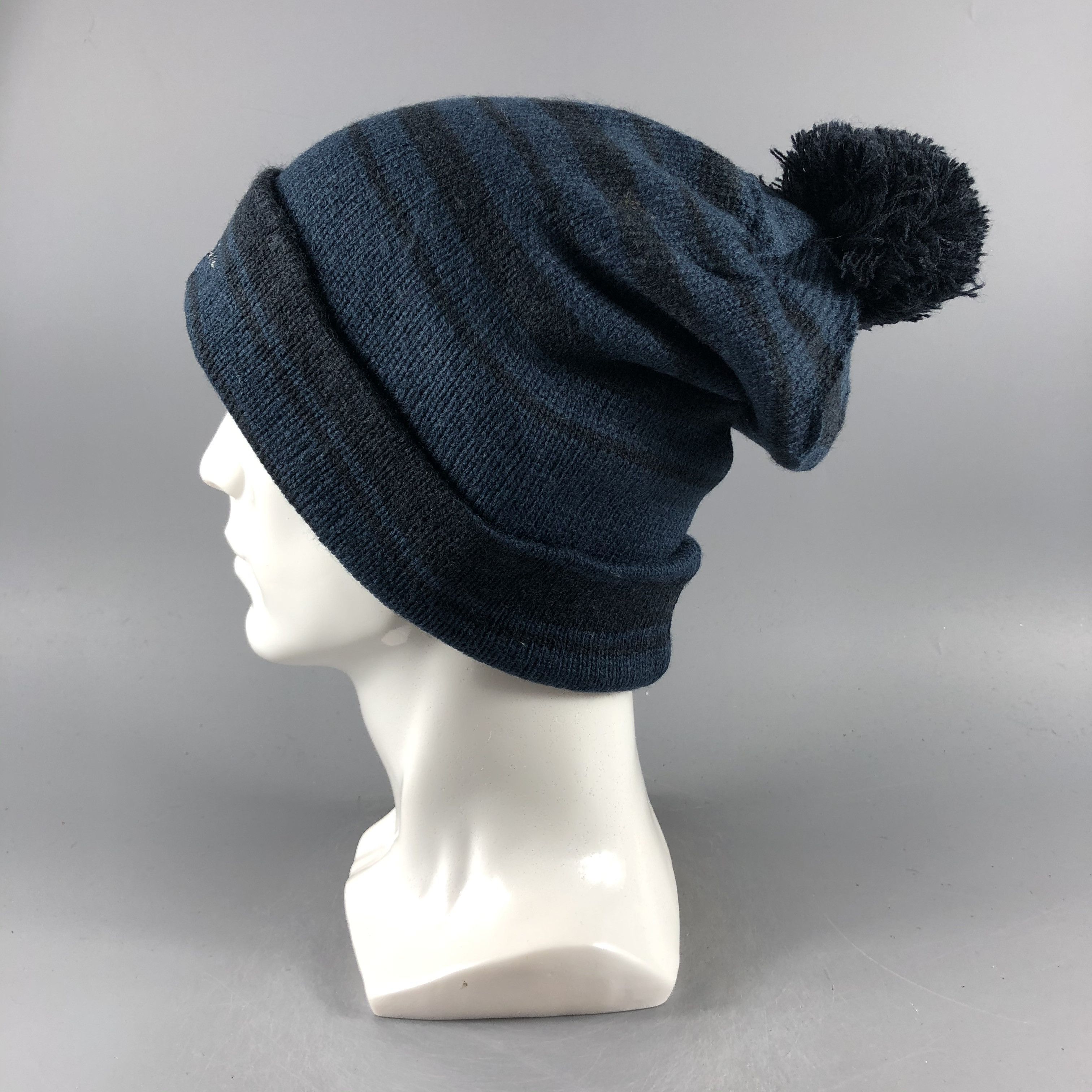 Champion × Vintage Champion Stripe Bobble Beanie Snow Hat Snow Cap -D810 Size ONE SIZE - 1 Thumbnail