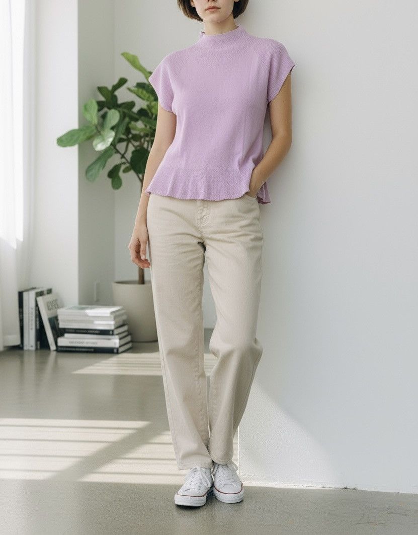 Issey Miyake Vintage issey miyake fete knitted mockneck Size S / US 4 / IT 40 - 2 Thumbnail