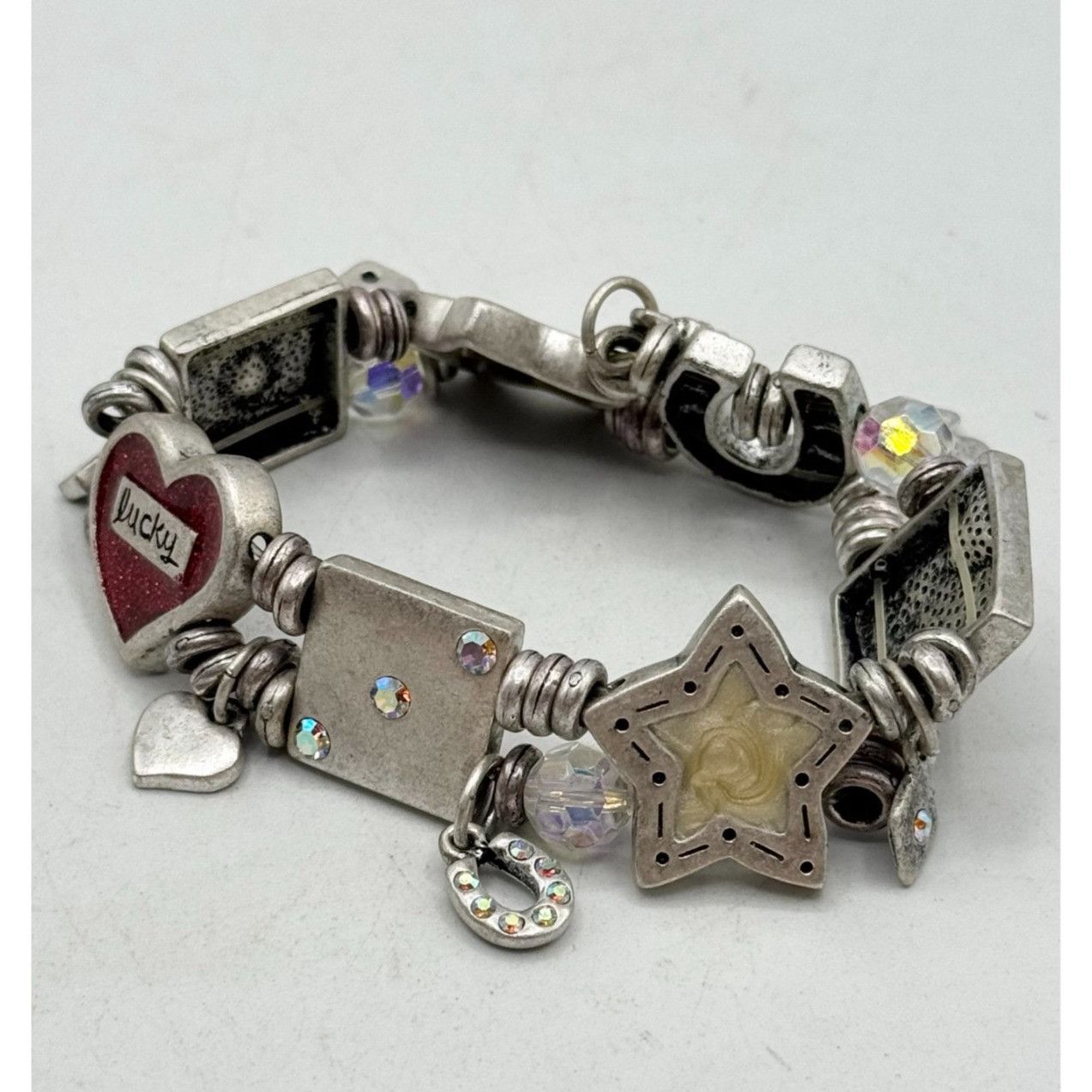 Other Lucky rhinestone enamel charm bracelet Size ONE SIZE - 2 Thumbnail