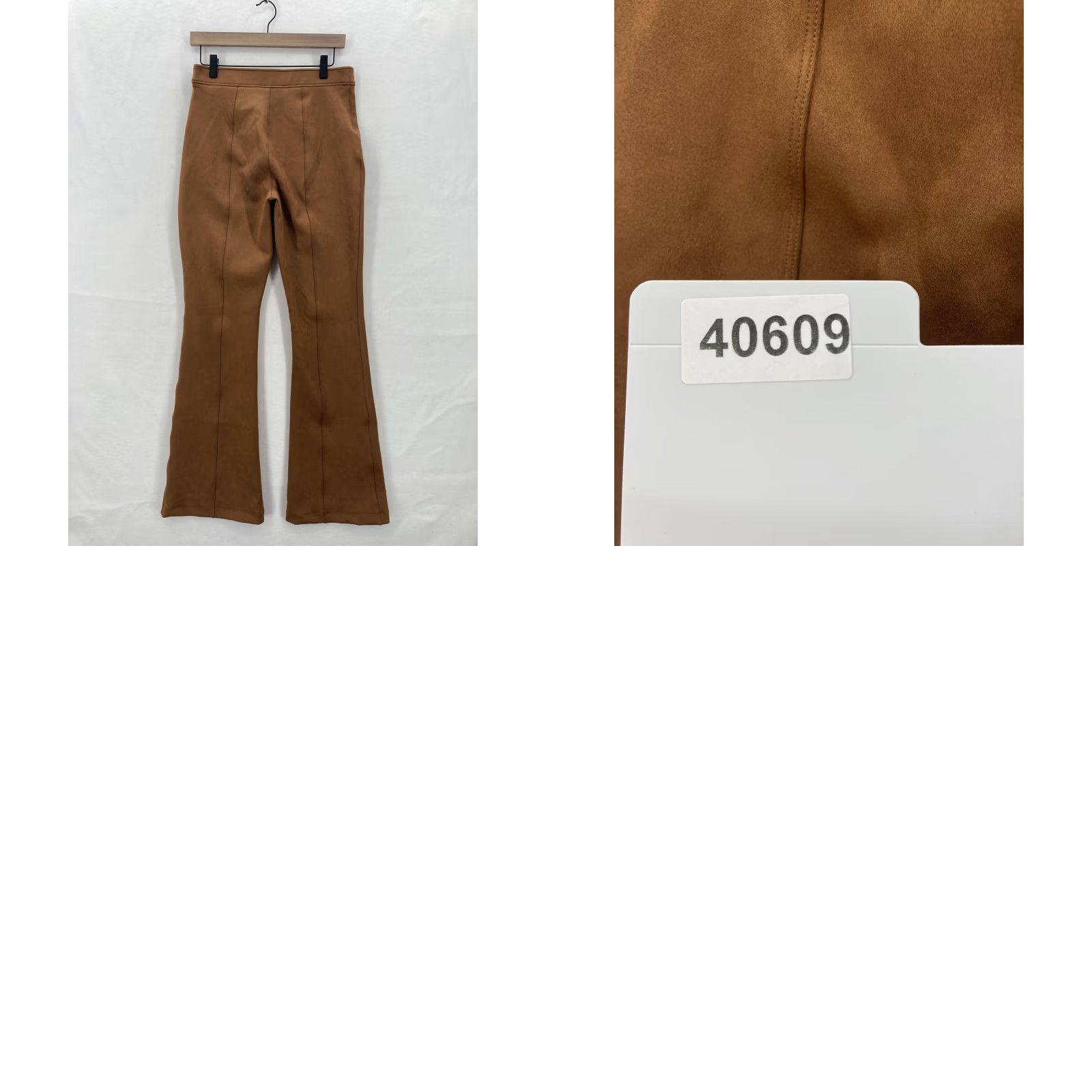 Spanx VINTAGE? No—spanx pants womens large caramel faux suede flare high rise pull on stretch nwt Size 36" / US 14 / IT 50 - 10 Thumbnail