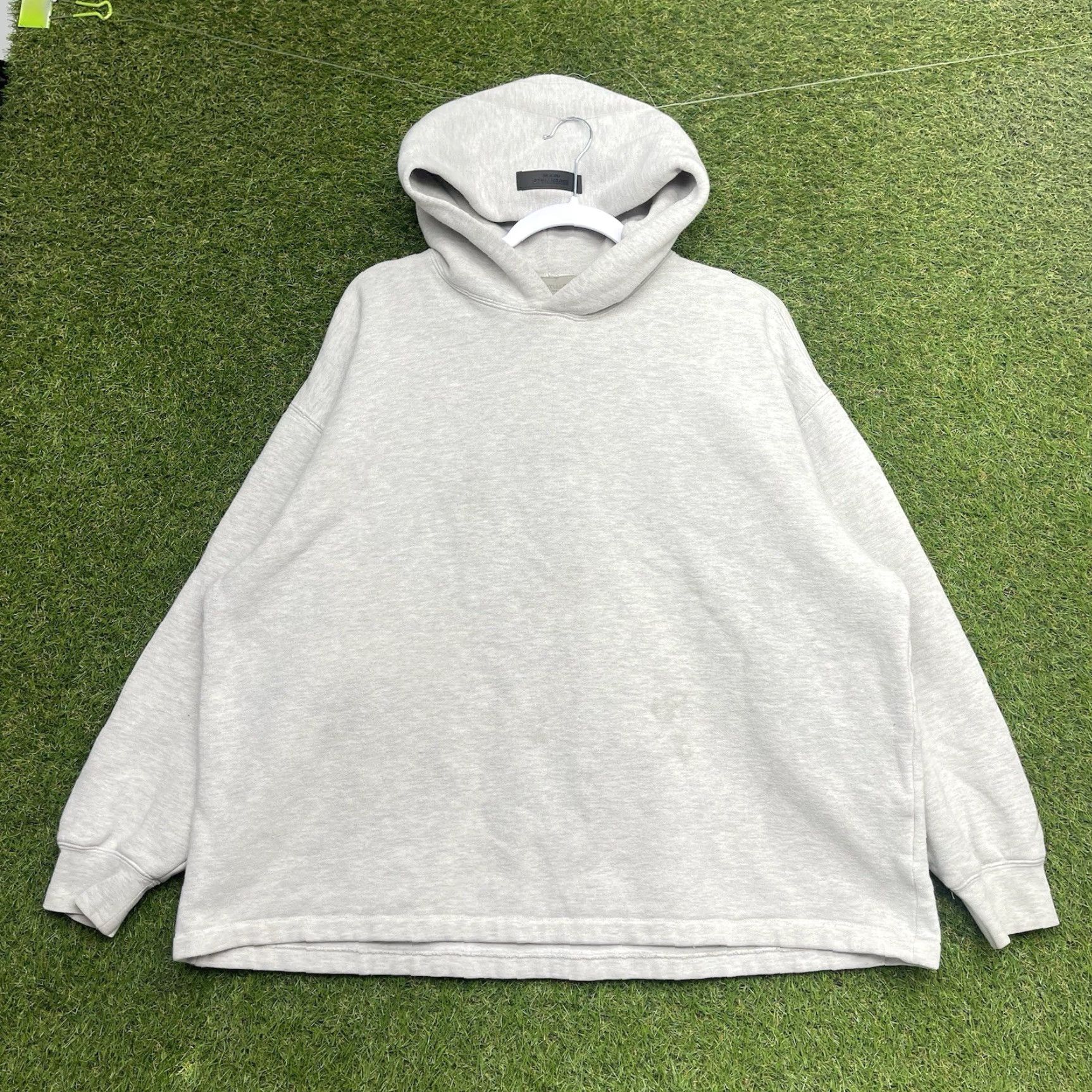 Fear of God Fear of God Hoodie Mens S Pullover Hooded Fleece Logo Beige 80% Cotton/20% Polyester Solid Long Sleeve Regular Fit Size US S / EU 44-46 / 1 - 2 Thumbnail